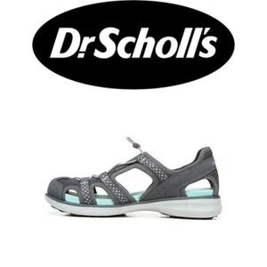 Dr. Scholl's women's Gray Mesh and Synthetic Fabric Cancun Sandal Size 9…